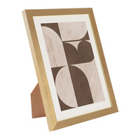 Support d'affichage de bureau moderne en PVC imitation bois 4x6 pouces avec chevalet décoratif pour cadre photo
