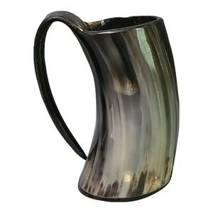 Best Quality Ox Cow <b>Viking</b> Drinking Horn Mug Handmade Natural Horn Agate Beer Ware Stylish Animal Design Polished for Table Top - Product Image 4