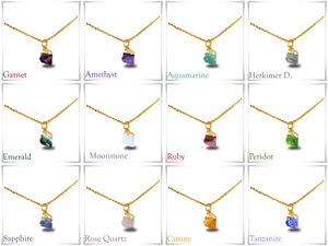 Collar con colgante de ópalo Rosa Natural, colgante galvanizado de oro de 8-10mm, Gargantilla de plata 925 chapada en oro, joyería de piedra de nacimiento - Product Image 3