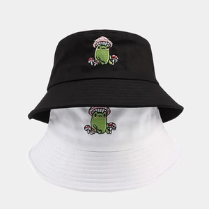 Chapeau Bob Brodé Décontracté de Haute Qualité pour Unisexe, Chapeau de Voyage Hip Hop pour l'Extérieur avec Broderie Personnalisée sur Tissu - Product Image 5