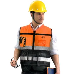 Hi Vis Reflective ANSI Class 2 <b>Waterproof</b> Polyester Construction Safety Workwear Welding <b>Work</b> Kids Vest Customizable Logo ZUNEZI - Product Image 2