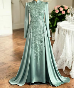 Perlas para vestidos de novia de estilo europeo Vestidos de dama elegantes Nuevas telas de tul nupcial de lujo con lentejuelas Encaje con cuentas - Product Image 6