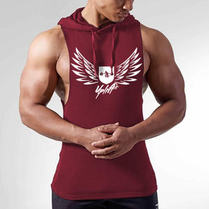 Camisetas sin mangas de diseño suelto de verano, chaleco deportivo, camiseta sin mangas de punto de algodón y poliéster de secado rápido para hombres con logotipo personalizado - Product Image 4