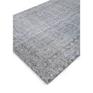 พรมขนสัตว์ถักมือสไตล์วินเทจ สีเทา-ดำ รูปทรงสี่เหลี่ยมผืนผ้า ลายแบบนามธรรม สำหรับห้องนั่งเล่นในบ้าน เนื้อผ้าขนฟู ด้วยเทคนิคการถักแบบ Pae-367 - Product Image 2