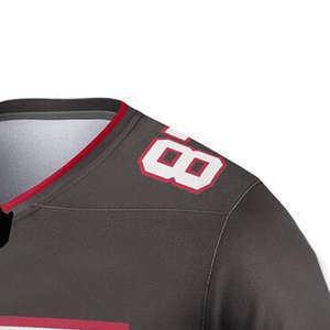 Taille personnalisée maillot de football américain à manches courtes maillots de sport de plein air de haute qualité dernière conception maillot de football américain - Product Image 2