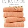 Premium Quality Luxury Super Soft Absorbent Compressed Embroidery Bath <b>Towel</b> Set 100% Linen - Product Image 6