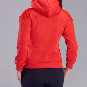 OEM Service Nouvelle Arrivée Solide Couleur Femmes Sweat À Capuche À La Mode À Manches Longues Coupe Régulière Cordon De Haute Qualité Sweats À Capuche Pour Femmes - Product Image 5