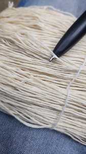 Custom Made Silk Wool Spun Yarn with 700 <b>Meters</b> in 100 Grams Available in Light White Colors Suitable for Dyeing - Product Image 6