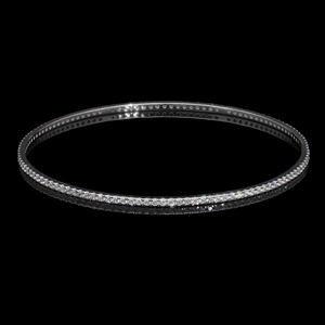 Elegant 14K <b>White</b> Gold Tennis <b>Bracelet</b> with Sparkling Natural Diamonds Luxurious Everyday Look Prong Diamond <b>Bracelets</b> Bangles - Product Image 1