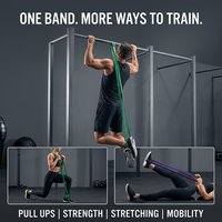 Bandes de résistance en latex de qualité supérieure PUREFLEX avec logo personnalisé - Durables, imperméables, pour le sport et la remise en forme, avec sac de transport, emballage en boîte couleur pour la vente en gros