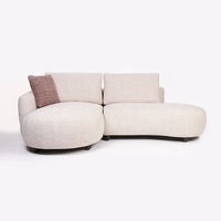 Ensemble de canapés en L Chesterfield de luxe moderne en bois massif, écologique, inclinable, élégant, confortable et durable pour salon