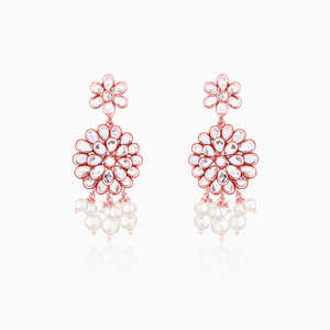 Boucles d'oreilles Ranjhana Chandbali Pearl - Product Image 1