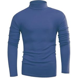 Vente en gros de pulls en tricot décontractés à col rond pour hommes, pull en polyester respirant de couleur unie pour hommes - Product Image 1