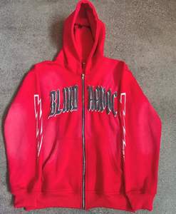 Fabrication professionnelle short à capuche en molleton de coton de haute qualité hommes femmes confortable imprimé Puf lavé survêtements hiver - Product Image 2