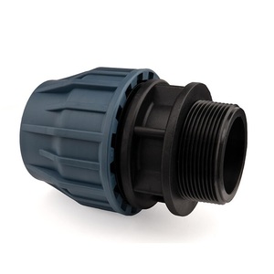 Conector de tubería de plástico de alta calidad de exportación India 90MM X 4 pulgadas adaptador de rosca macho superficie lisa PP accesorio de compresión - Product Image 1