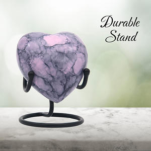 Nouvelle conception, vente en gros, urne funéraire en forme de cœur de 50 ml |   Direct d'usine - Product Image 3