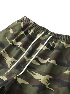 Short de gym en maille personnalisé pour hommes, entrejambe de 5 pouces, double couche, respirant, motif solide, logo, style hip-hop vierge - Product Image 3