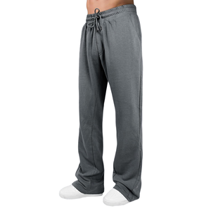 กางเกงแฟชั่นผู้ชายทรงขาบาน กางเกงวอร์ม สกรีนโลโก้ได้ ผ้าฝ้ายฟลีซ ระบายอากาศ เอวกลาง ทรงขาบาน สไตล์สตรีทแวร์และลำลอง - Product Image 4