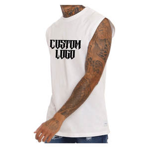 Haute qualité hommes débardeur pour Fitness entraînement Slim Fit Gym porter respirant sans manches Sport gilet vente en ligne tricoté lavé - Product Image 1