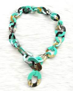 Collier de mode en corne de buffle de qualité supérieure bijoux de mode en gros naturels polis de l'artisanat HF - Product Image 3