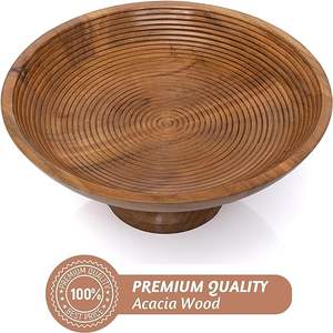 Tazón de fruta para servir con acabado esmaltado para el hogar, Hotel, restaurante, ensalada y sopa, tazón de madera para servir, ensaladera y cuencos para platos - Product Image 3