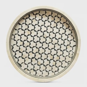Bandeja Elegante con Incrustaciones de Hueso para Mesas de Centro y Cocina, Duradera, Hecha a Mano, Disponible a Precio de Fábrica en India - Product Image 5