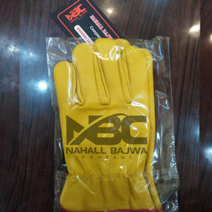 Gants jaunes de jardinage en cuir souple 2023. - Product Image 2