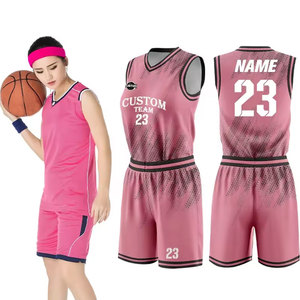 2024 rose basket vêtements sport respirant Sublimation personnalisé Laker basket-ball maillot basket-ball porter femmes - Product Image 1