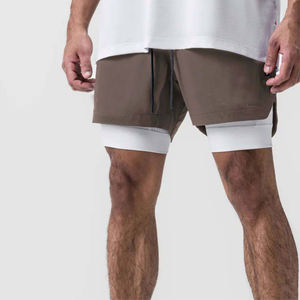 Pantalones cortos informales suaves con cordón para hombre con cintura elástica, ideales para un ajuste relajado y salidas informales - Product Image 5