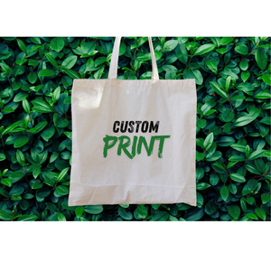 Summer Vibes Eco-friendly Custom Logo 16oz 12oz Canvas Cotton Tote <b>Bags</b> with Screen Printed Logo - Product Image 6