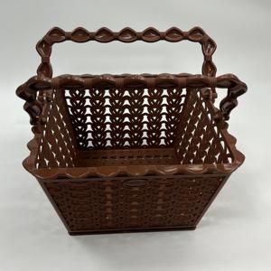 Panier de rangement en plastique de qualité supérieure avec un beau motif et une poignée écologique pour le service OEM de décoration de la maison du VIET NAM - Product Image 1