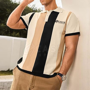 Polo de punto cómodo para hombre, polos de secado rápido para hombre, polos de punto transpirables hechos de algodón - Product Image 2