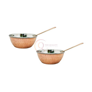 Bol en cuivre de style japonais de forme ronde pour servir de la crème glacée Bol en cuivre pur pour finir les aliments - Product Image 1