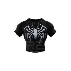 เสื้อออกกำลังกายระดับพรีเมี่ยมสำหรับผู้ใหญ่และ2025เสื้อยืดรัดรูปผ้าใยไฟเบอร์สำหรับผู้ชายเสื้อสีทึบ - Product Image 1