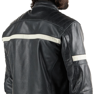 OEM Custom Design Men's Genuine Leather Racing Motorbike Jacket Breathable Winter Riding Jacket with Windproof Protections - Product Image 5