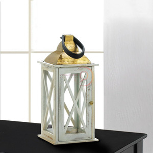 Charming Vintage Decorative <b>Lantern</b> Beautifully Crafted Wooden FrameIlluminate Your Home This Other <b>Candle</b> Holders <b>Candle</b> Jars - Product Image 3