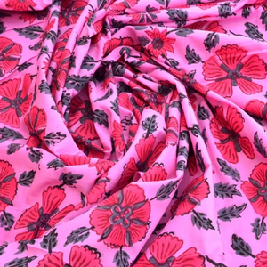 100% coton indien nouveau Style Floral main bloc imprimé tissu pour vêtements pour femmes décor à la maison-rideaux polyvalents couvre garçons - Product Image 1
