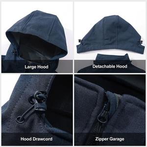 Chaqueta Softshell de estilo urbano para mujer hecha a medida OEM abrigo largo con capucha con cremallera bidireccional y patrón sólido tela de lana suave - Product Image 5