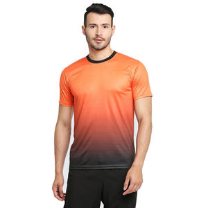 Men's Quick-Drying Summer Sports <b>T</b>-<b>Shirts</b> Breathable <b>Collar</b> Outdoor Racing Top <b>With</b> Contrast Colors Printed Sublimation Design - Product Image 4