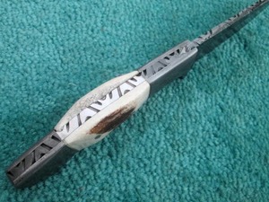 Couteau Skinner en acier damassé fait à la main personnalisé avec gaine en cuir supporté OEM - Product Image 5