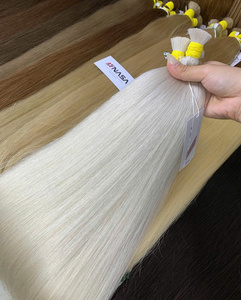 Precio de fábrica, cabello virgen vietnamita, textura recta de larga duración, rendimiento libre de desprendimiento con extremos súper dobles dibujados - Product Image 3