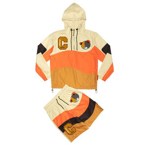Nouveaux ensembles de sweat à capuche logo personnalisé short décontracté pour hommes chapeau ajusté en coton côtelé ensemble court de survêtement 360gsm - Product Image 5