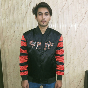 OEM Custom Embroidery Logo Letter Baseball Silk Satin Bomber Varsity <b>Jacket</b> for <b>Men</b> 100% Polyester Quick Dry Eco-Friendly <b>Summer</b> - Product Image 2