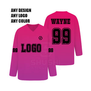 Créez votre propre style Nouvelle arrivée Mode Jersey de hockey sur glace imperméable 100% polyester avec taille personnalisée - Product Image 5