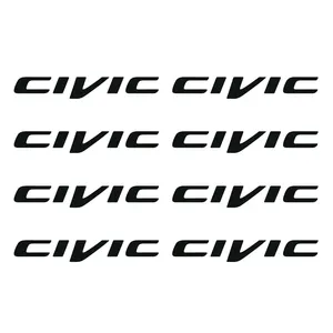 <b>For</b> Honda Civic Accessory Set 10-Piece Door Handle and Wheel <b>Sticker</b> Master Chic <b>Car</b> Decal - Product Image 5