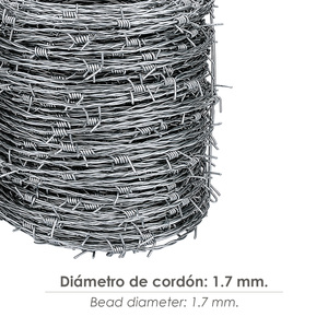 Filo Spinato Zincato 100 Metri 4/12 - Product Image 3