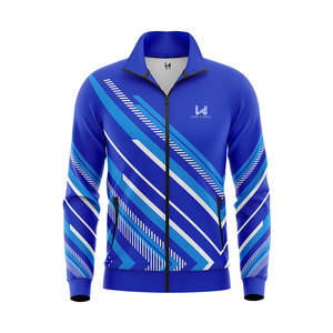 Veste de survêtement sublimée personnalisée, veste d'échauffement extérieure respirante à fermeture éclair complète avec impression de logo - Product Image 6