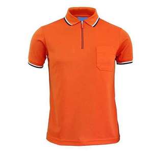 New Arrival Men Casual Polo Shirts Short Sleeve <b>Classic</b> Fit Plus Size Golf Shirt with Zipper Slim Fit Shirt For Men - Product Image 5