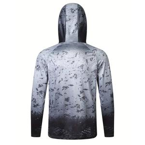 Sweat à capuche de chasse camouflage personnalisé pour homme, mélange coton-polyester, respirant, écologique, impression par transfert thermique - Product Image 3