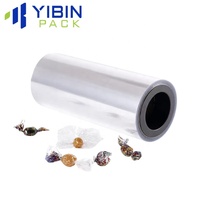 Rouleaux d'emballage personnalisés en PVC/PET pour bonbons et chocolats, emballage souple en plastique résistant à l'humidité pour bonbons et friandises torsadées